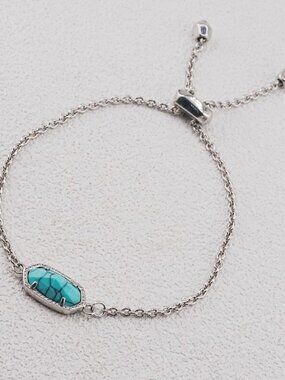 Kendra Scott Oval Blue Cracked Turquoise Bracelet